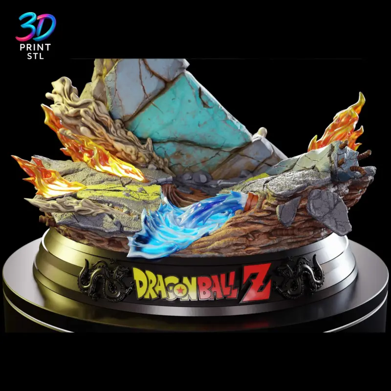 Future Gohan vs Androids Diorama Dragon Ball Z | 3D Print Model | STL - Image 6