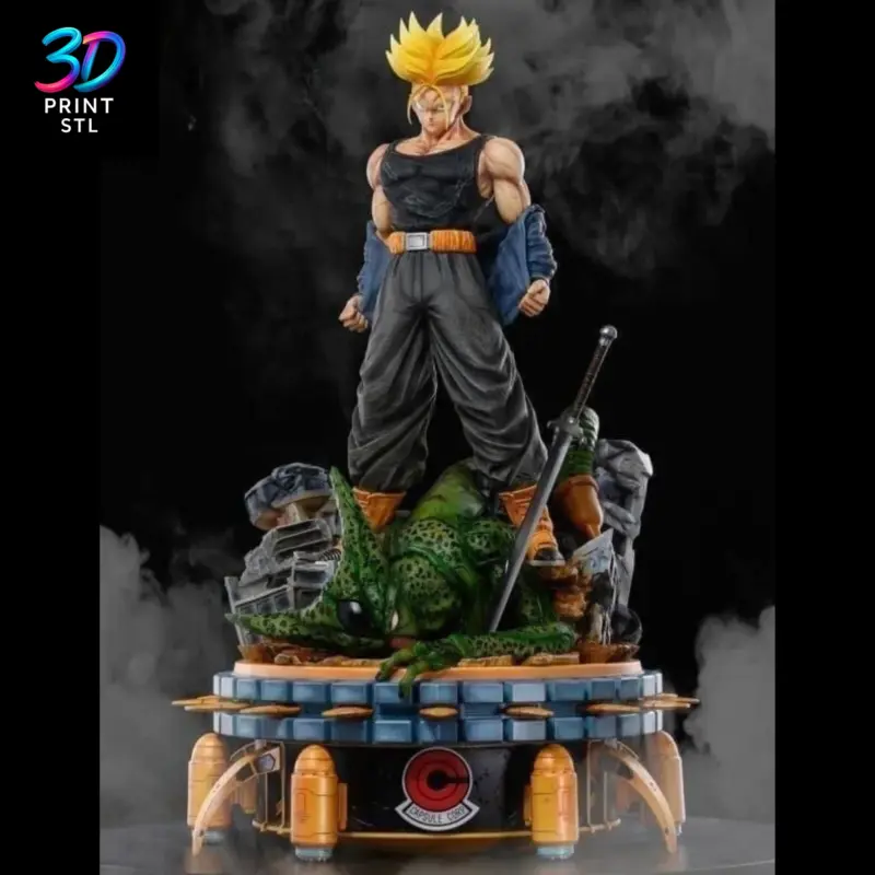 Future Trunks Diorama Dragon Ball Z | STL for 3D Printers - Image 2