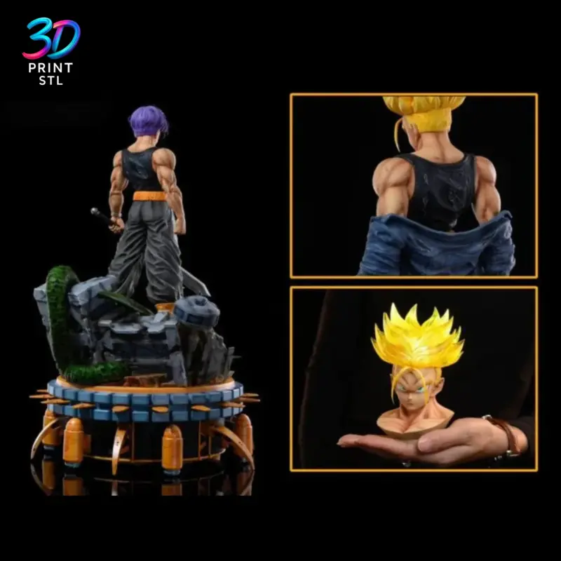 Future Trunks Diorama Dragon Ball Z | STL for 3D Printers - Image 4