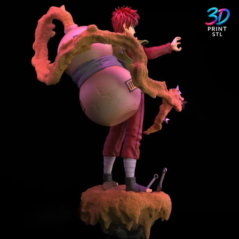 Gaara Figure Naruto Shippuden | 3D Print File | STL - Image 2