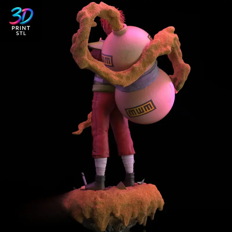 Gaara Figure Naruto Shippuden | 3D Print File | STL - Image 4