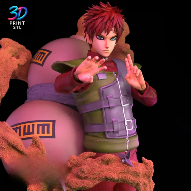 Gaara Figure Naruto Shippuden | 3D Print File | STL - Image 5