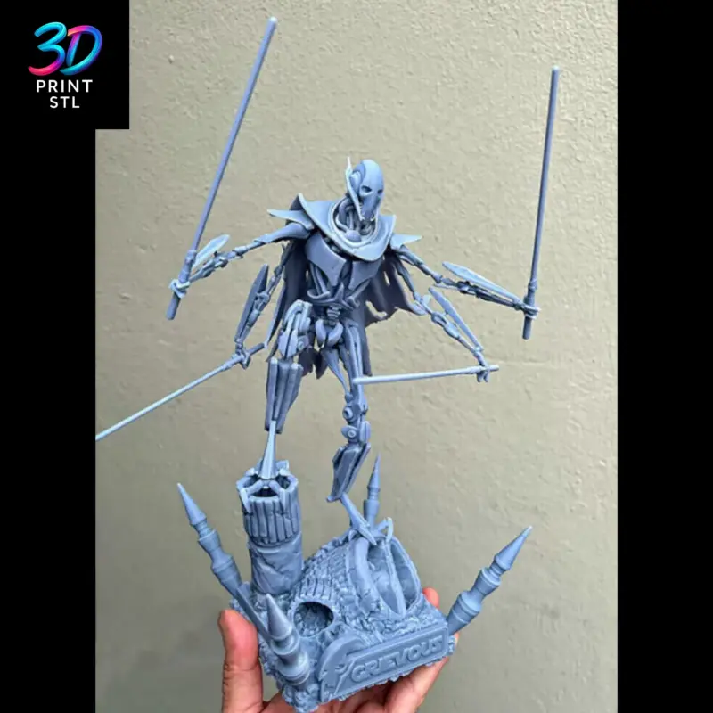 General Grievous Figure Star Wars | STL for 3D Printers - Image 3