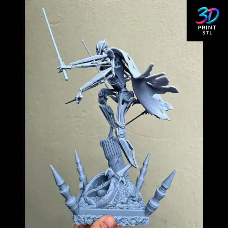 General Grievous Figure Star Wars | STL for 3D Printers - Image 4