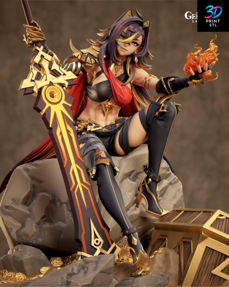 Dehya Figure Genshin Impact | 3D Print File | STL