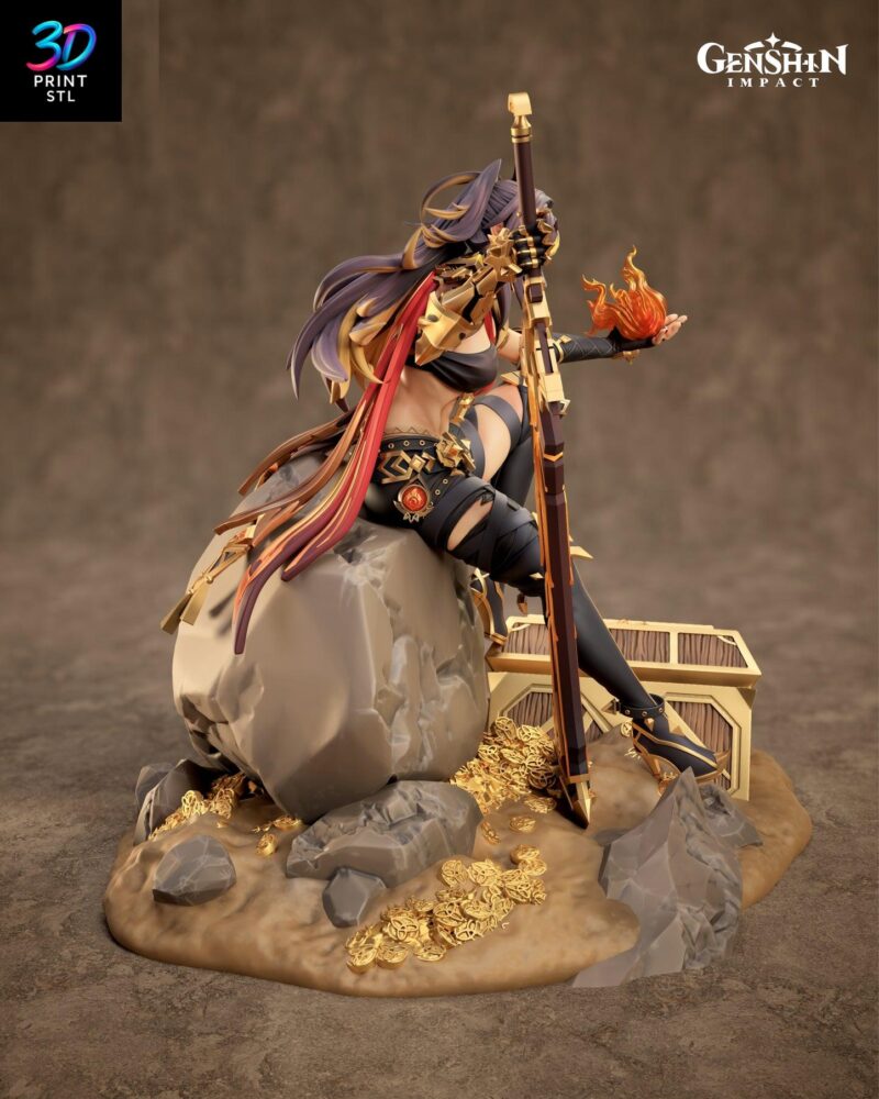 Dehya Figure Genshin Impact | 3D Print File | STL - Image 2