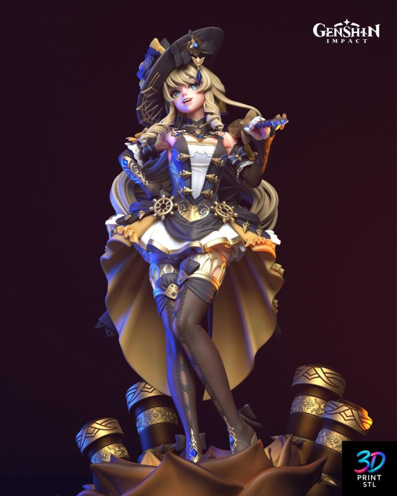 Navia Figure Genshin Impact | 3D Print File | STL - Image 6