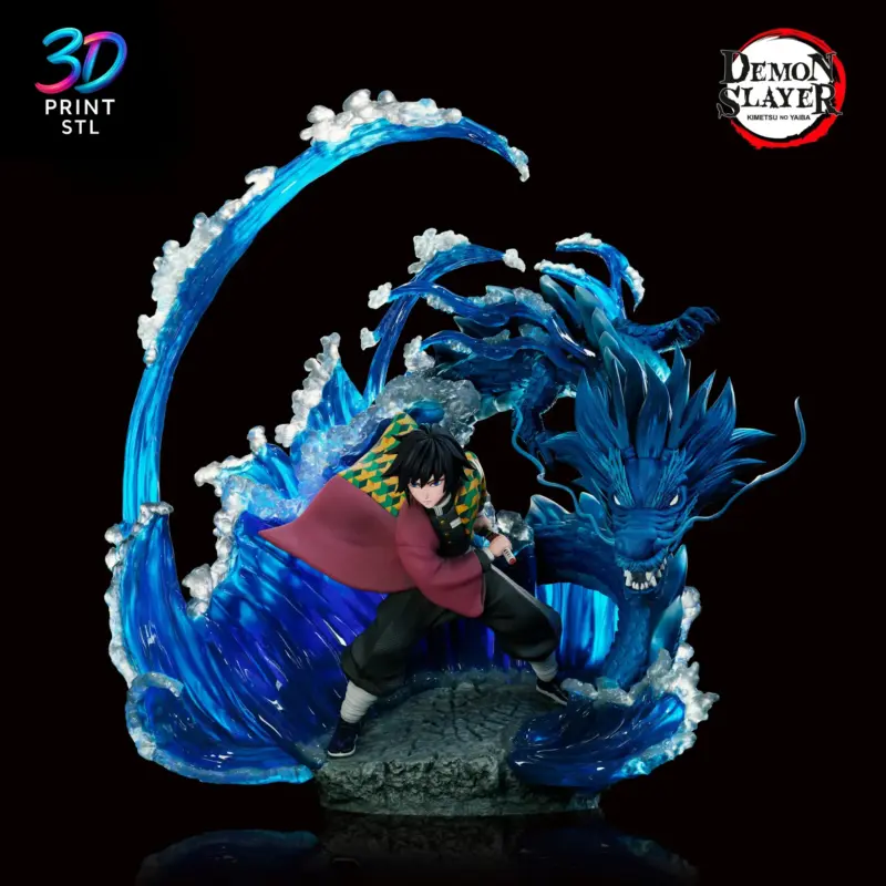 Giyu Tomioka Figure Demon Slayer | 3D Print Model | STL - Image 2