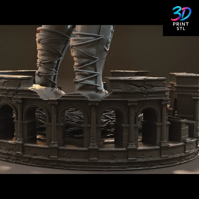 Maximus Decimus Meridius Diorama Gladiator | STL File for 3D Printing - Image 7