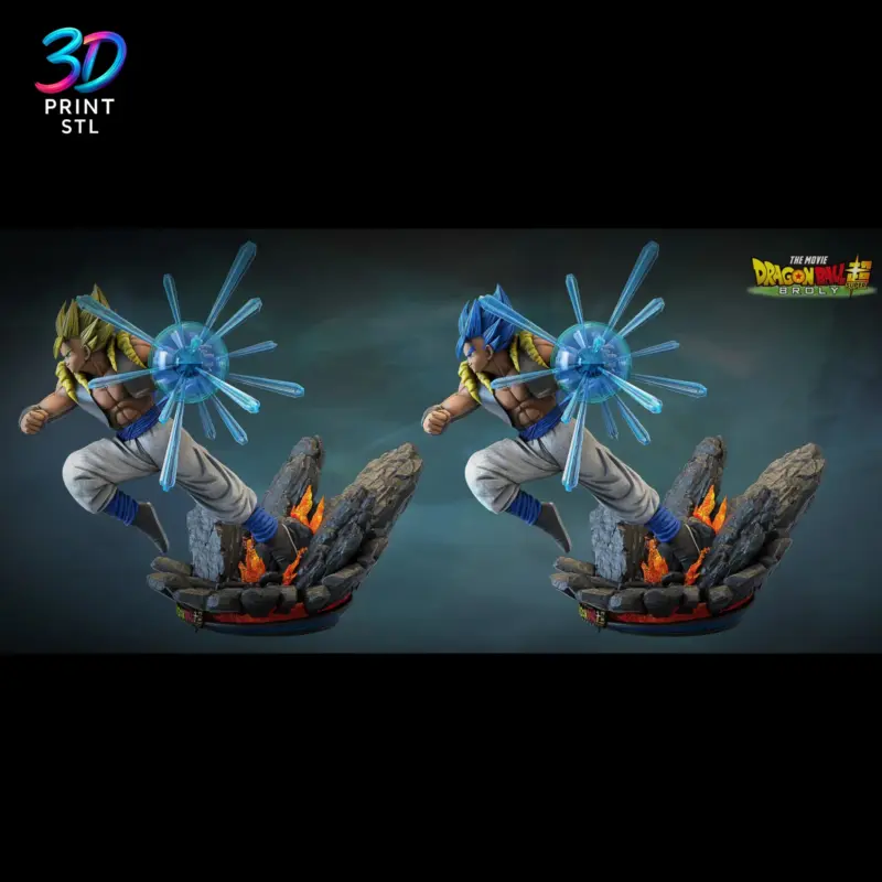Gogeta Super Saiyan Blue Dragon Ball | STL File for 3D Printing - Image 2