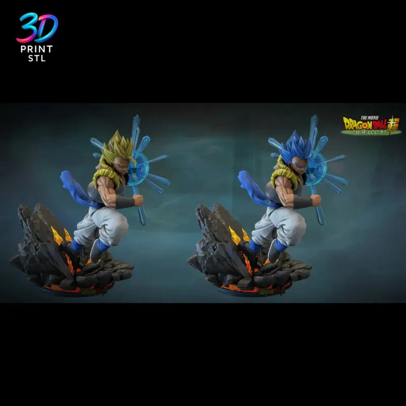 Gogeta Super Saiyan Blue Dragon Ball | STL File for 3D Printing - Image 3