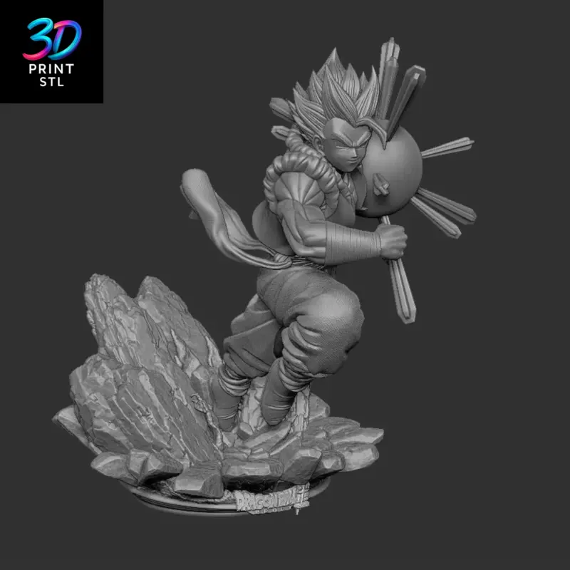 Gogeta Super Saiyan Blue Dragon Ball | STL File for 3D Printing - Image 5