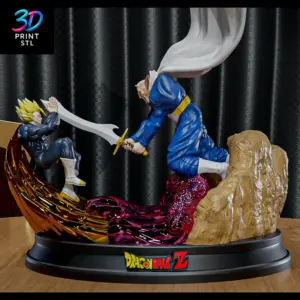 Gohan vs Dabra Diorama Dragon Ball Z | STL File for 3D Printing