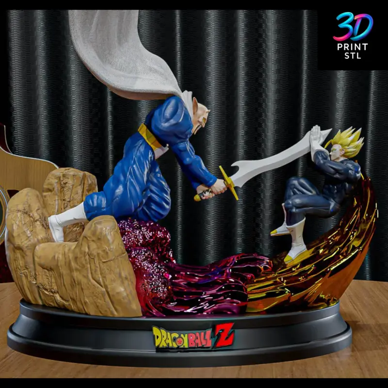Gohan vs Dabra Diorama Dragon Ball Z | STL File for 3D Printing - Image 2