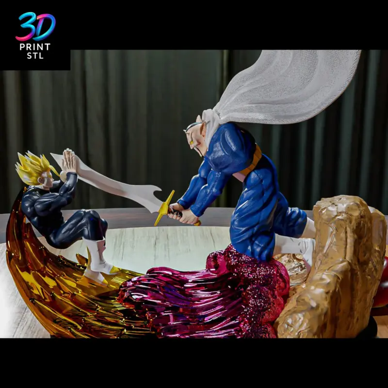 Gohan vs Dabra Diorama Dragon Ball Z | STL File for 3D Printing - Image 4