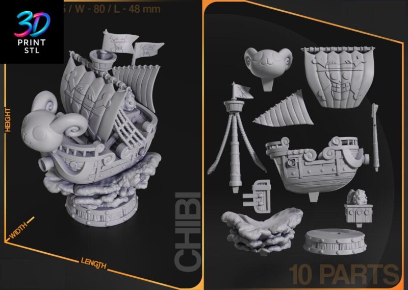 Going Merry One Piece | 3D Print Model | STL - Image 2