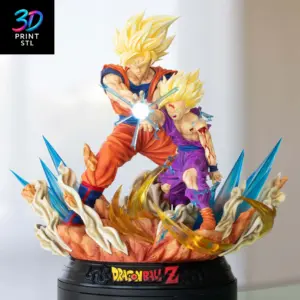 Goku & Gohan Diorama Dragon Ball Z | 3D Print Model | STL