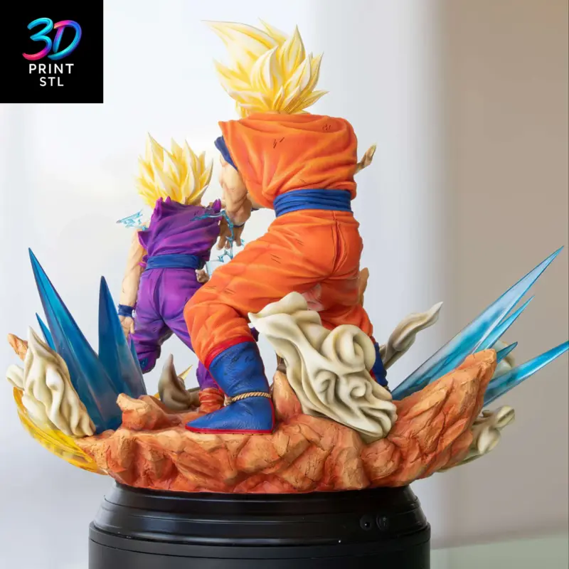 Goku & Gohan Diorama Dragon Ball Z | 3D Print Model | STL - Image 4