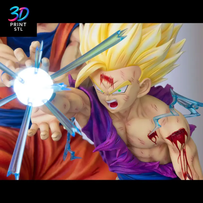 Goku & Gohan Diorama Dragon Ball Z | 3D Print Model | STL - Image 6