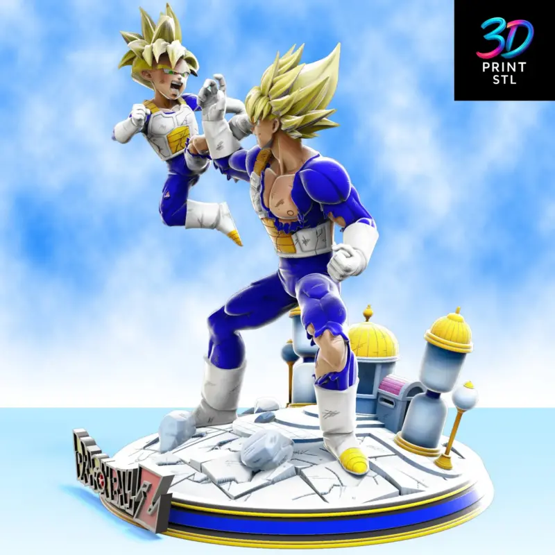 Goku & Gohan Hyperbolic Time Chamber Diorama Dragon Ball Z | 3D Print File | STL - Image 2