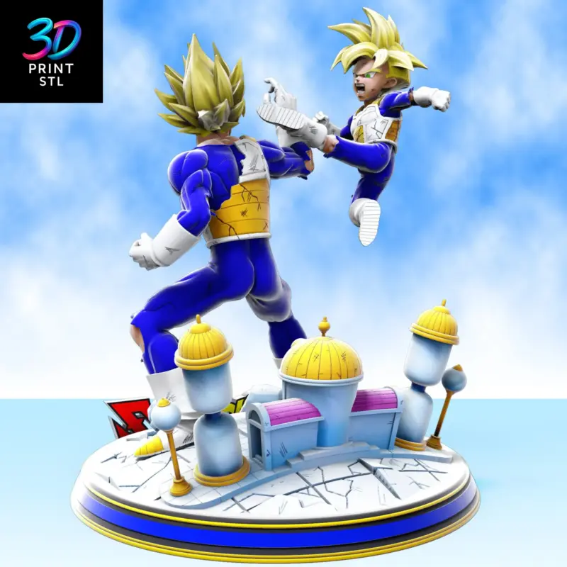 Goku & Gohan Hyperbolic Time Chamber Diorama Dragon Ball Z | 3D Print File | STL - Image 3