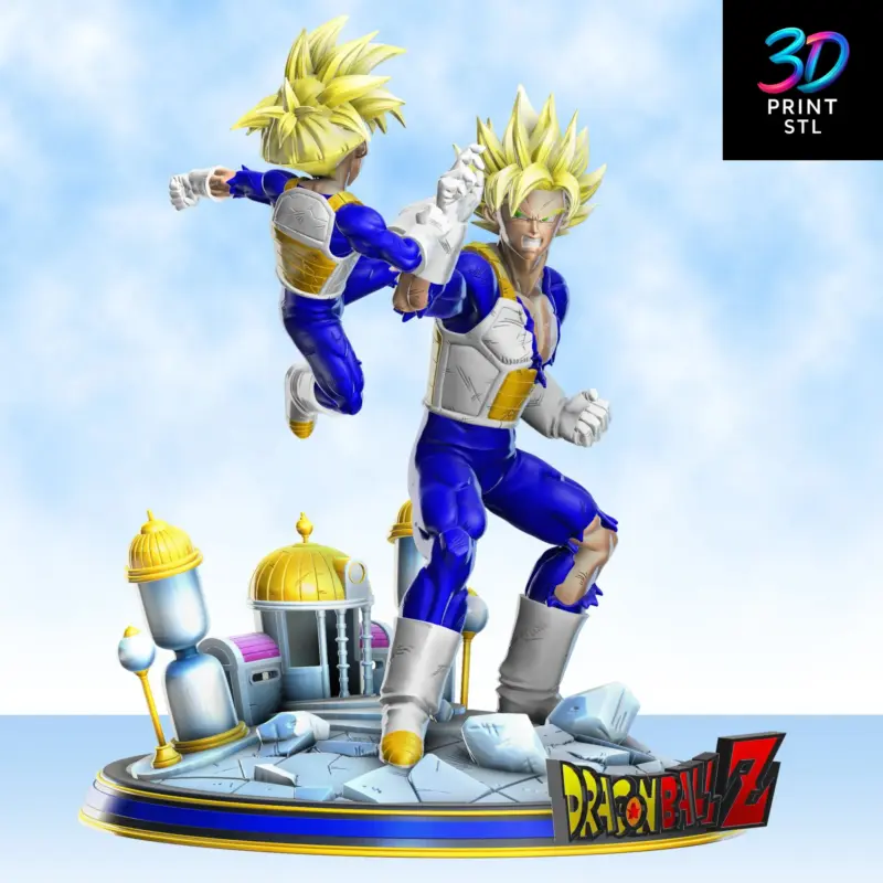 Goku & Gohan Hyperbolic Time Chamber Diorama Dragon Ball Z | 3D Print File | STL - Image 4