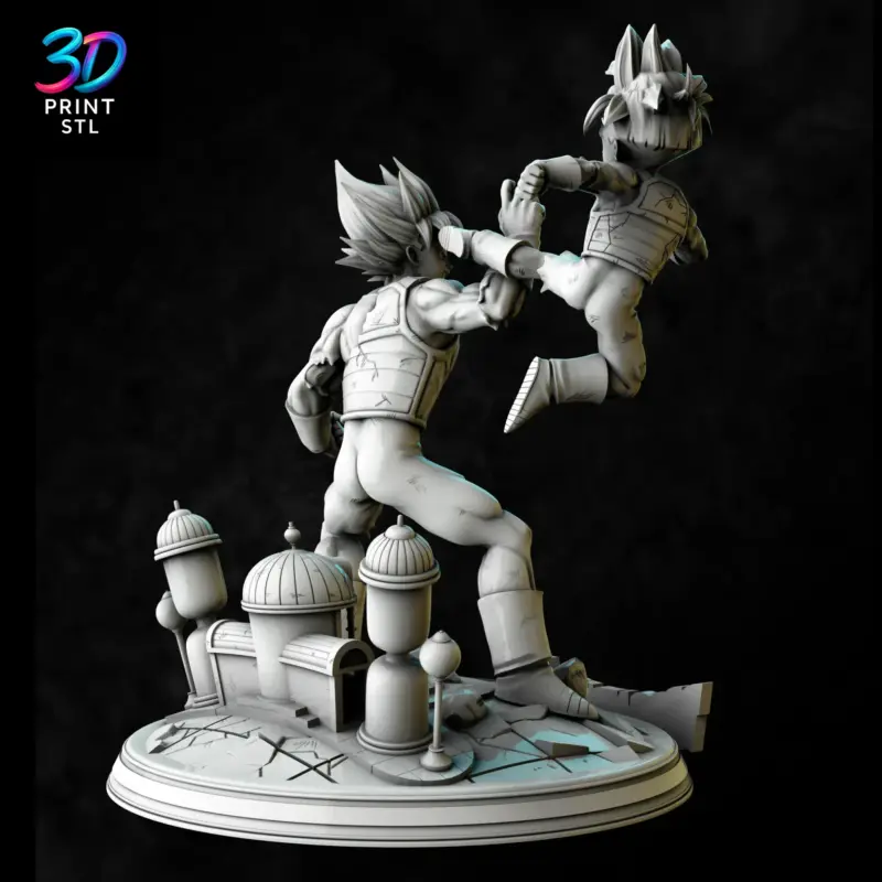 Goku & Gohan Hyperbolic Time Chamber Diorama Dragon Ball Z | 3D Print File | STL - Image 6