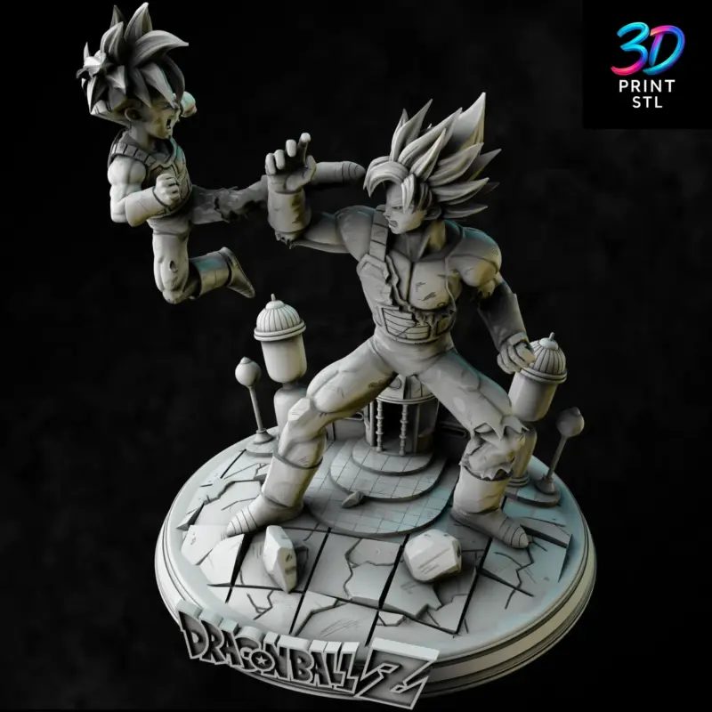 Goku & Gohan Hyperbolic Time Chamber Diorama Dragon Ball Z | 3D Print File | STL - Image 7