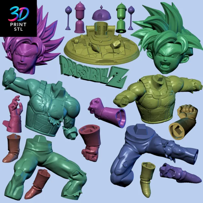 Goku & Gohan Hyperbolic Time Chamber Diorama Dragon Ball Z | 3D Print File | STL - Image 8