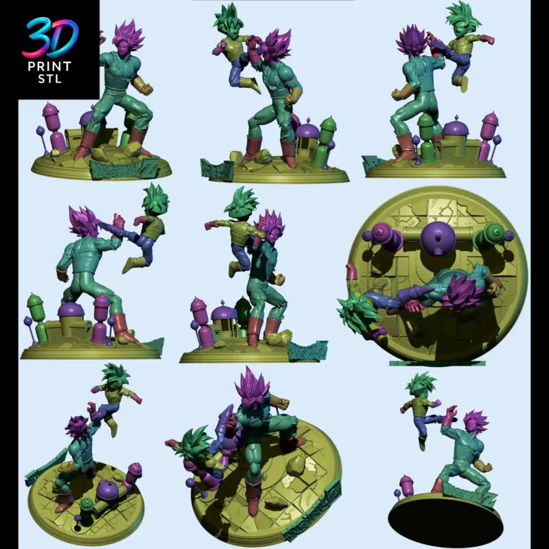 Goku & Gohan Hyperbolic Time Chamber Diorama Dragon Ball Z | 3D Print File | STL - Image 9