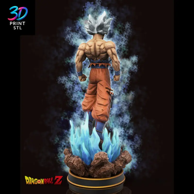 Goku Ultra Instinct Dragon Ball Super | STL File for 3D Printing - Image 2