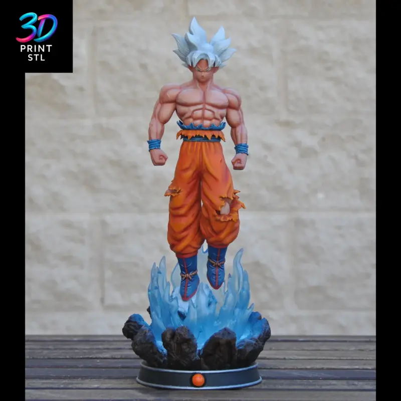 Goku Ultra Instinct Dragon Ball Super | STL File for 3D Printing - Image 3