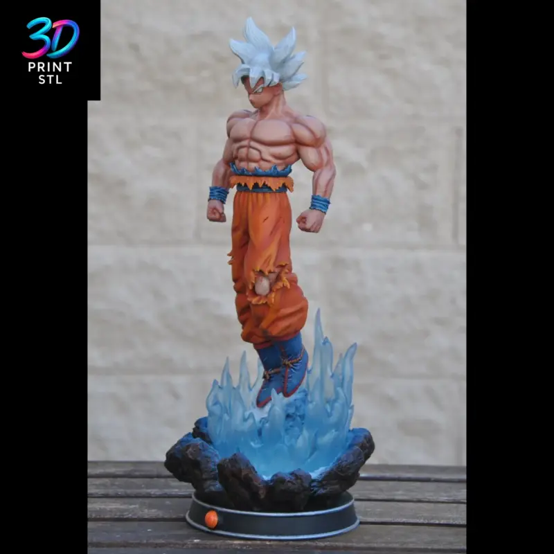 Goku Ultra Instinct Dragon Ball Super | STL File for 3D Printing - Image 4