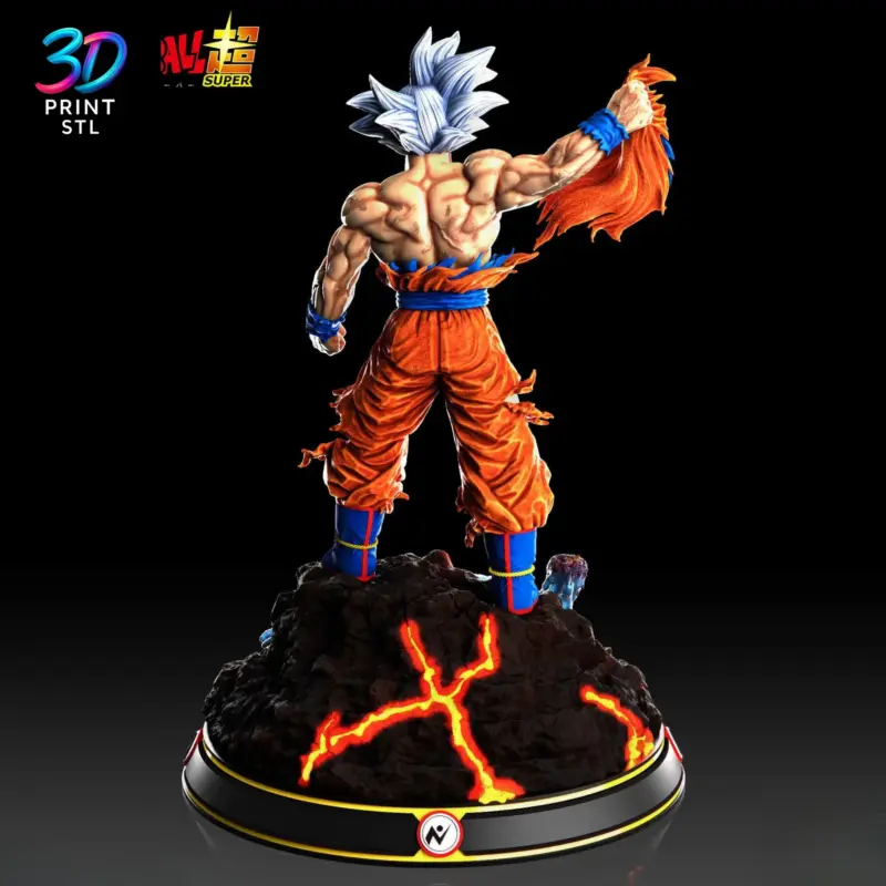 Goku Ultra Instinct vs Moro Figure Dragon Ball Super | 3D Print Model | STL - Image 2