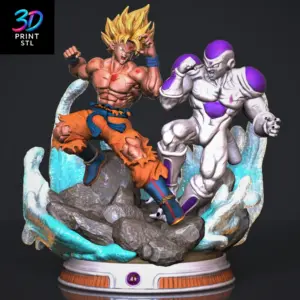 Goku vs Frieza Diorama Dragon Ball Z | STL File for 3D Printing