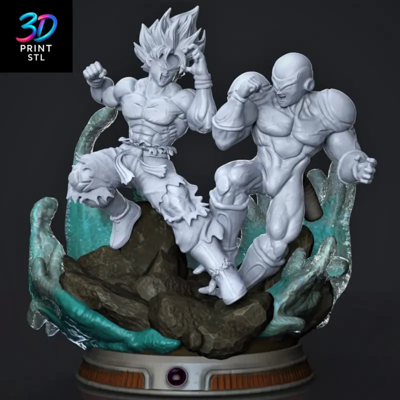Goku vs Frieza Diorama Dragon Ball Z | STL File for 3D Printing - Image 3