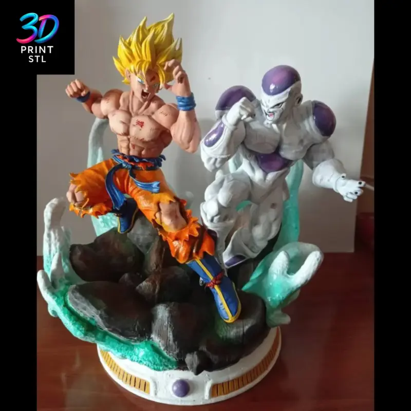 Goku vs Frieza Diorama Dragon Ball Z | STL File for 3D Printing - Image 4