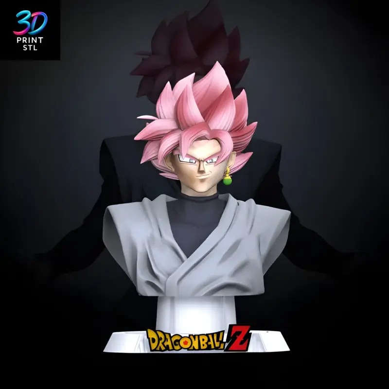 Goku Black Bust Dragon Ball Super | STL for 3D Printers