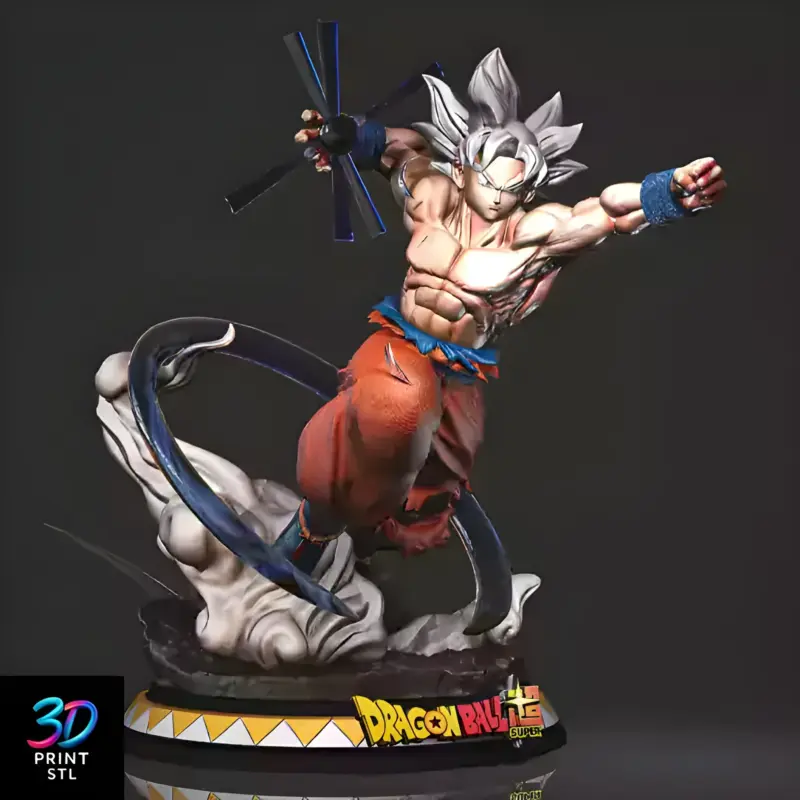 Goku Ultra Instinct Dragon Ball Super | STL for 3D Printers - Image 2