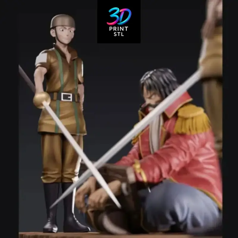 Gol D. Roger Diorama One Piece | STL File for 3D Printing - Image 3