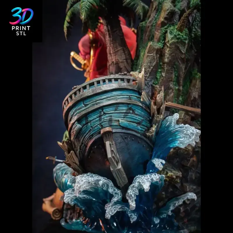 Gol D. Roger Diorama One Piece | 3D Print Model | STL - Image 3