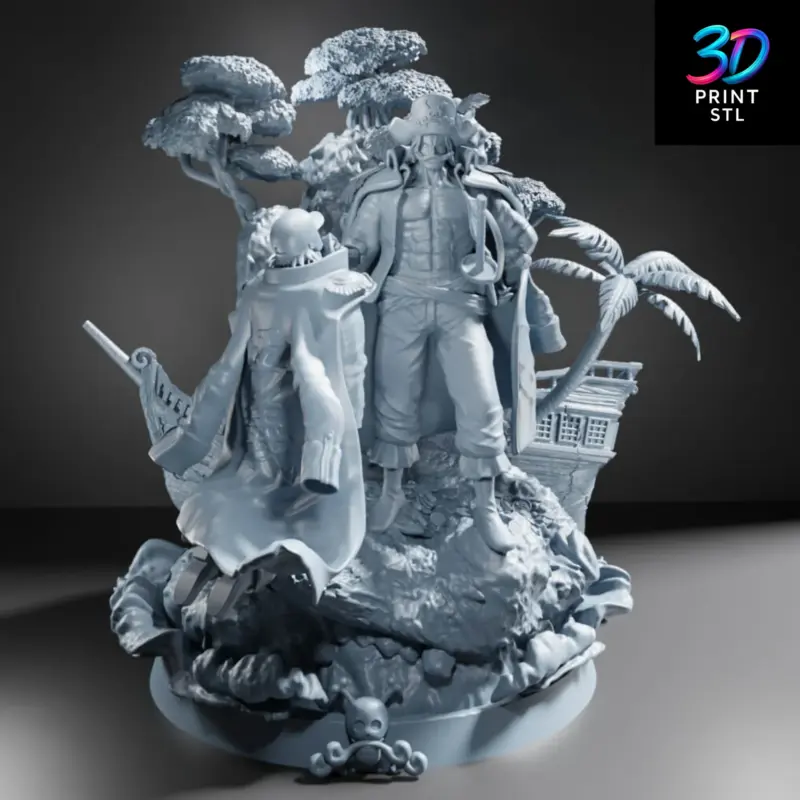 Gol D. Roger Diorama One Piece | 3D Print Model | STL - Image 8