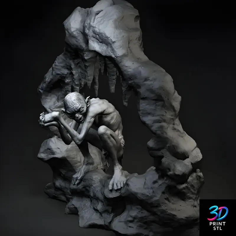 Gollum The Lord of the Rings | STL for 3D Printers