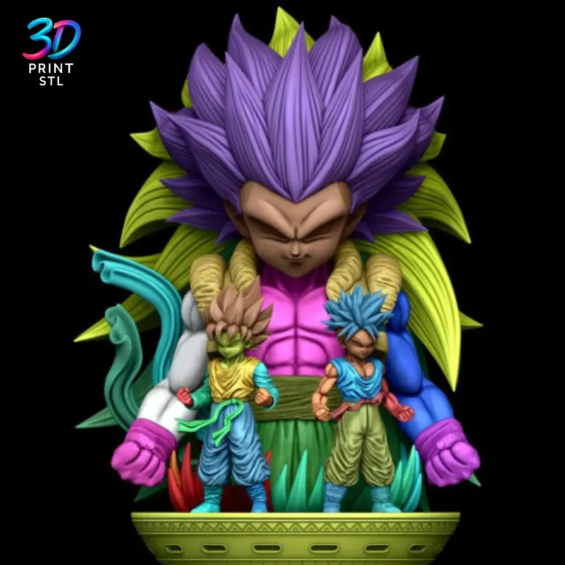 Gotenks Diorama Dragon Ball Z | 3D Print Model | STL - Image 4