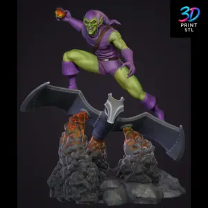 Green Goblin Figure Spider-Man | STL File for 3D Printing