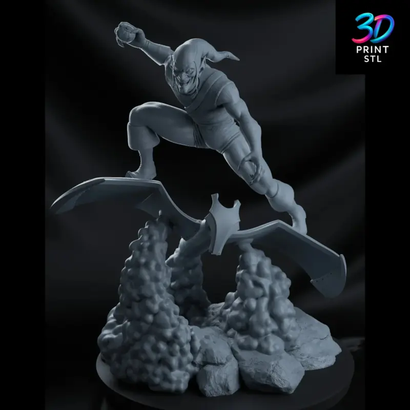 Green Goblin Figure Spider-Man | STL File for 3D Printing - Image 4