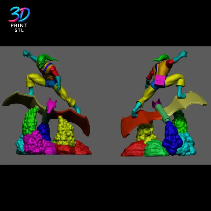 Green Goblin Figure Spider-Man | STL File for 3D Printing - Image 9
