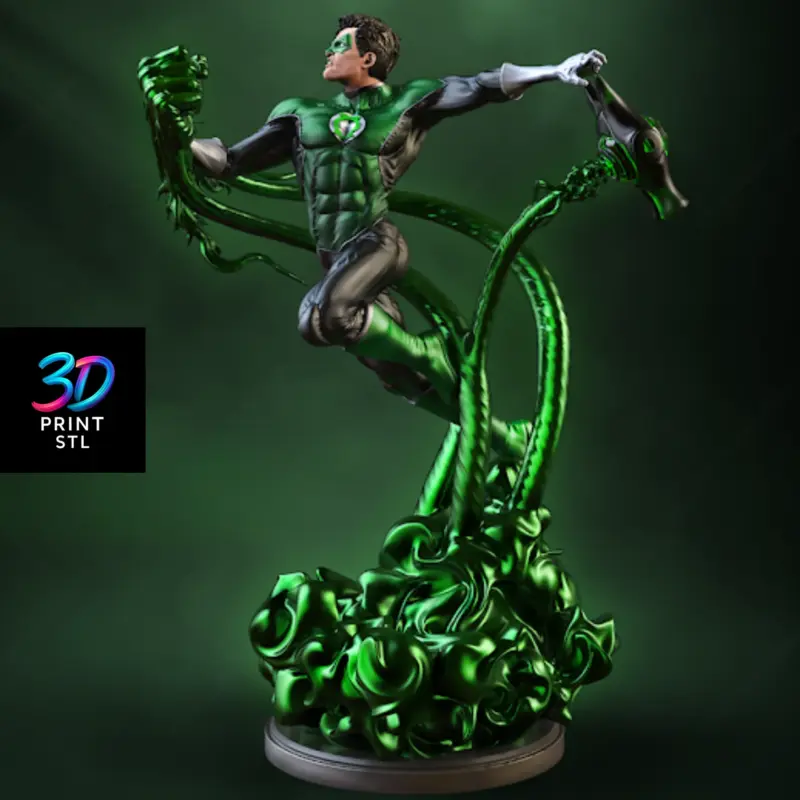 Green Lantern DC Comics | STL File for 3D Printing - Image 2