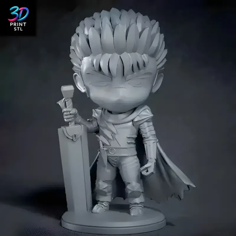 Guts Chibi Berserk | 3D Print File | STL