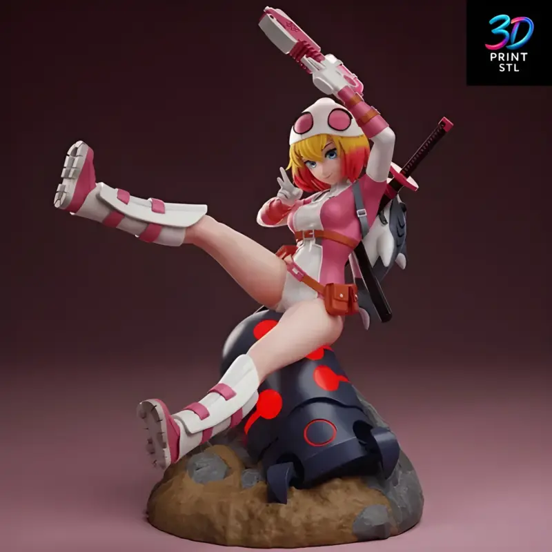 GwenPool | STL for 3D Printers - Image 3